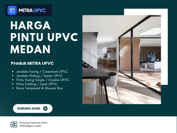 Harga Pintu UPVC Medan dengan Pilihan Swing dan Folding